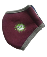 Purple Cotton Face Mask For Kids Unisex Washable Casual Mouth Cover Prot... - $170.30 MXN