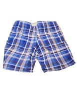 Polo Ralph Lauren Mens Shorts Blue White 38x9 Cotton Nylon Plaid Swim Bo... - £15.62 GBP