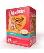 Delectables Squeeze Up Interactive Lickable Wet Cat Treat Flavor Variety... - £35.31 GBP