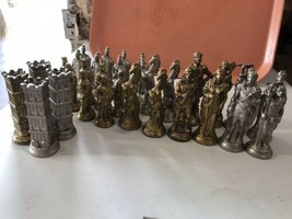 Large Chess Pieces Rome Figures Used Great Detail Signed￼￼ Cast￼￼ - £1,563.57 GBP
