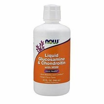 NOW Supplements, Glucosamine &amp; Chondroitin with MSM, Citrus Flavor, Liquid 32... - £28.93 GBP