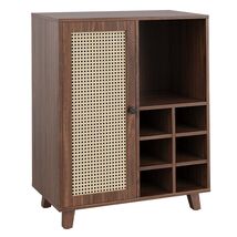 34-inch Sideboard Wine Bar Cabinet with Storage &amp; Wine Racks for Home - $112.99