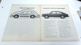 1965 Volkswagen Fastback Sedan Better Vision Institute Print Ad 10.5&quot; x 13.5&quot; - £5.75 GBP