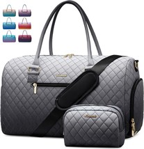 Gradient Gym Bag for Women Men Travel Duffle Bag with Toiletry Bag Carry on Tote - £54.18 GBP