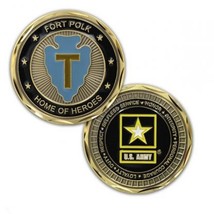 Army Fort Polk Home Of Heroes 36TH Id 1.75&quot; Challenge Coin - £29.75 GBP