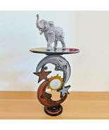 Celestial Moon Sun and Stars table, handmade Moon stars Sun accent table... - $341.54