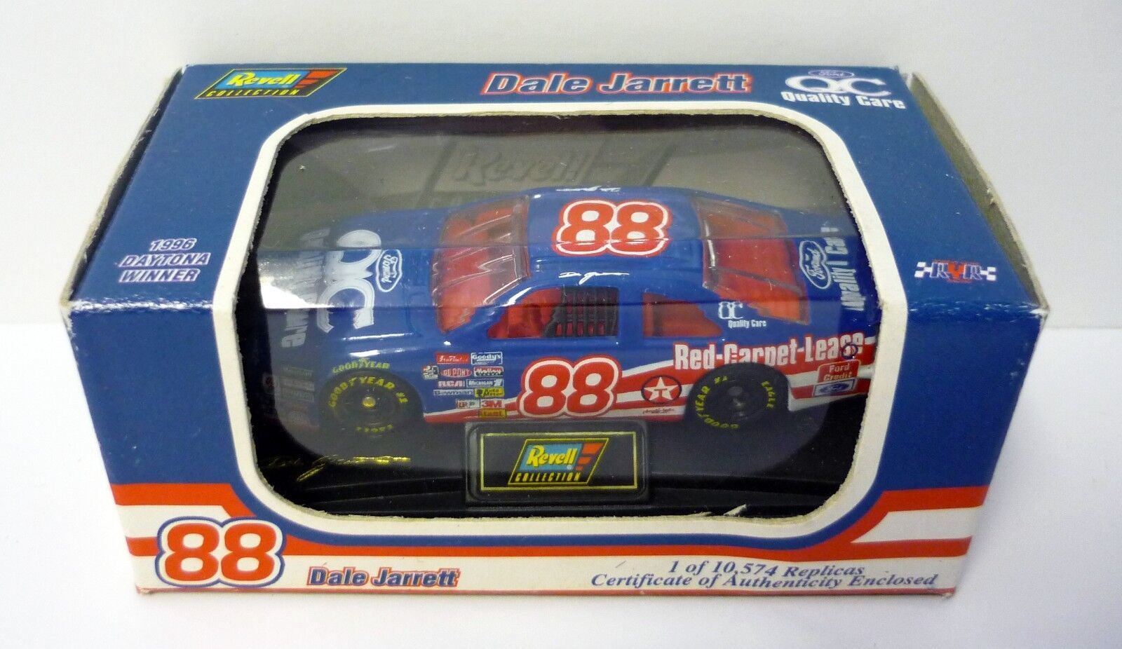 Revell Dale Jarrett #88 NASCAR Quality Care Blue Die-Cast Car 1996 - $7.42