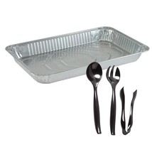 Nicole Fantini Durable Full Size Medium Aluminum Foil Roasting &amp; Steam Table Pan - £16.20 GBP+