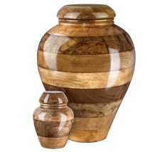 Stunning and very special wooden mango Human Cremation urn for ashes or Pet urn - £57.20 GBP+