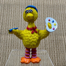Vintage Sesame Street Muppets Figure Big Bird Artist with Paint Pallette - £6.26 GBP