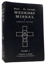 New... St. Joseph Weekday Missal Volume II-PENTECOST To Advent Complete Editio - £71.25 GBP