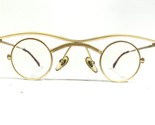 Vintage Brillen Madel 7112 Col. 700 Occhiali Montature Oro Rotondo 30-15... - $373.63