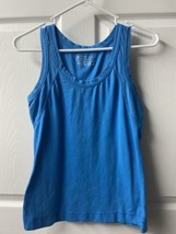 Tek Gear Womens Size S  Athletic Tank Top Blue Cotton Blend Exercise Ath... - $8.52