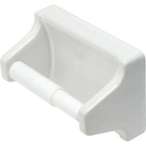 Lenape One-Piece White Plastic Toilet Paper Holder Concealed Mount - £18.30 GBP