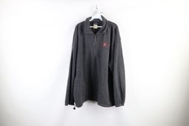 Vtg 90s Mens XL Spell Out Ohio State University Half Zip Fleece Pullover Sweater - £34.87 GBP