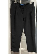 Derek Lam Rio Pants Cropped Pleated Slacks Trouser Black Design Nation s... - $282.06 MXN