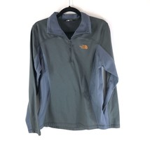 The North Face Mens 1/4 Zip Pullover Blue Gray S - $19.24