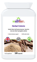 Herbal Colonix-Herbal Colon Cleanser Bowel Support Combination-100Vegan Capsules - £14.23 GBP