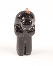 Vintage Ebony Carved Pendant Figural 1.5 Inches Tall - £17.23 GBP