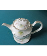 Rosenthal Bavaria &quot;Carmen&quot; pattern, teapot on a saucer flowers and gold ... - $144.86 CAD