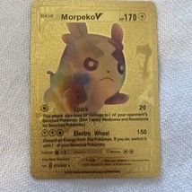 Pokémon Morpeko V Pokemon Gold Foil Card 079/202 HP170 - £6.86 GBP