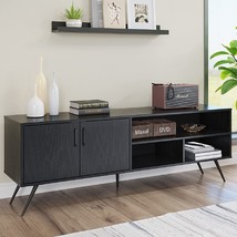Panana Modern Tv Stand, Entertainment Center With Storage Cabinet And Open Shelf - £101.13 GBP