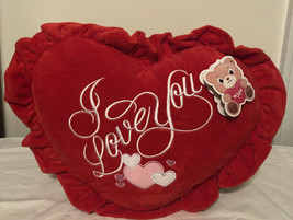 Valentine Red Heart  Shape Plush With”i Love You “ Sound - $12.37