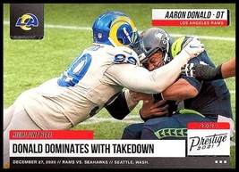 2021 Panini Prestige Highlight Reel #17 Aaron Donald NM-MT LA Rams - £1.60 GBP