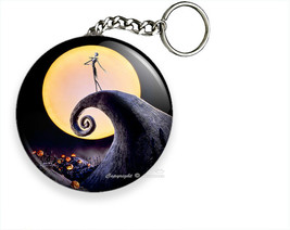 NIGHTMARE BEFORE CHRISTMAS JACK SKELLINGTON KEYCHAIN KEYFOB CHAIN RING G... - $290.39 MXN+
