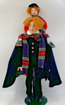 Dept 56 Bob Cratchit Tiny Tim CHRISTMAS CAROL Collector's Series Porcelain Dolls - $38.90
