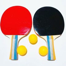 2 pcs Pack Professional Ping Pong Paddle Advanced Training Table Tennis Racket - £15.64 GBP