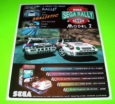 Rally Championship Arcade Flyer Deluxe Model 2 Original 1995 NOS Auto Race - $22.50