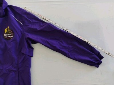 Planet Fitness Staff Full-Zip Women's Purple Windbreaker Pullover Jacket Size M Item image 5