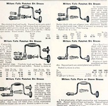 1922 N.T. Bushnell Ratchet Bit Brace Tool Advertisement Catalogue Hardwa... - $483.25 MXN