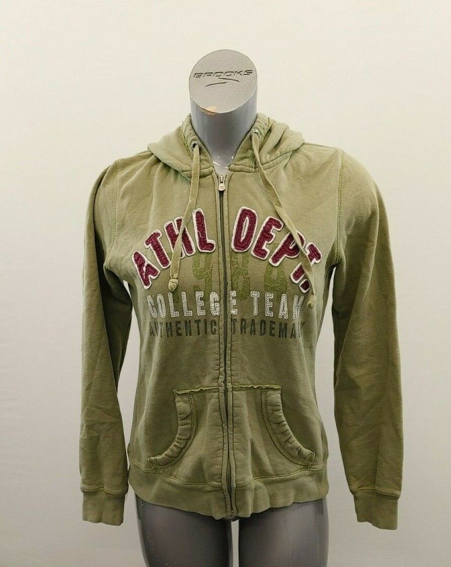 Bluenotes Women&#39;s Full Zip Hoodie Size XL Green Long Sleev Cotton Blend - $7.92