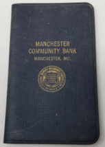 Manchester Community Bank Deposit Book Manchester Missouri 1955 FDIC Logo - $15.15