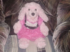 20&quot; Build A Bear Pink French Poodle Plush Toy With Hot Pink Dress Cute - £37.19 GBP