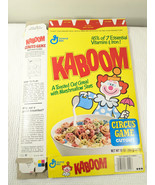 Vintage General Mills Kaboom Cereal box Circus Game cutout GM kids clown... - $4,733.21 MXN