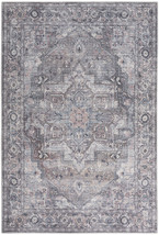 5' X 7' Grey Oriental Power Loom Distressed Washable Area Rug - $3,294.12 MXN
