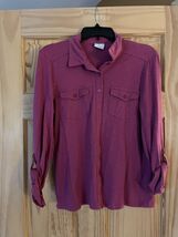 Great Northwest Button Up Top With Roll Up Sleeves Size XL - $146.58 MXN