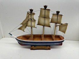 VINTAGE GHIRARDELLI SCHOONER Sailboat SHIP RARE COLLECTABLE 18×13&quot; Mazep... - $49.45