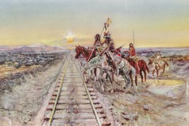 Trail of the Iron Horse by Charles Marion Russell Giclee Art Print + Ships Free - £31.10 GBP+