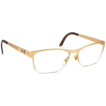 Gucci Women&#39;s Eyeglasses GG 4236 82C Gold Half Rim Metal Frame Italy 54[]16 135 - £319.73 GBP