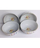 Disney Winnie The Pooh and Piglet Floral Soup Or Cereal Bowl Gold Rim, L... - £34.30 GBP