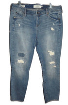 Torrid Women&#39;s 16 (38 x 25 1/2) Ankle Skinny Denim Jeans Distressed - $28.00