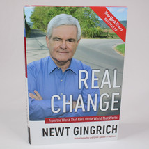Signed Real Change By Newt Gingrich 2008 Hardcover Book With Dust Jacket Good - £19.18 GBP