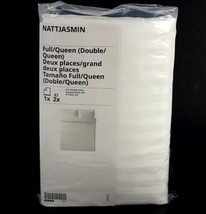 Ikea NATTJASMIN Full/Queen Duvet Cover &amp; 2 Pillowcases Bed Set Striped W... - $108.80