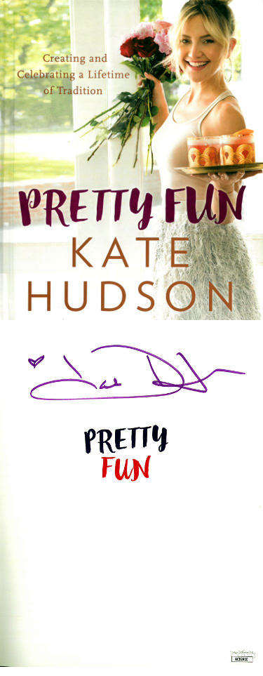 Primary image for Kate Hudson signed 2017 Pretty Fun Hardcover Book- JSA #AC92410