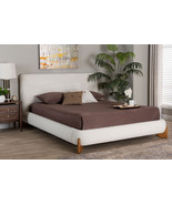 Clarisse Cream Boucle King Platform Bed - $869.00
