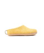 Woolly&#39;s Indoor Open Heel Slippers With Leather Sole (Mustard Yellow) - ... - €45,00 EUR